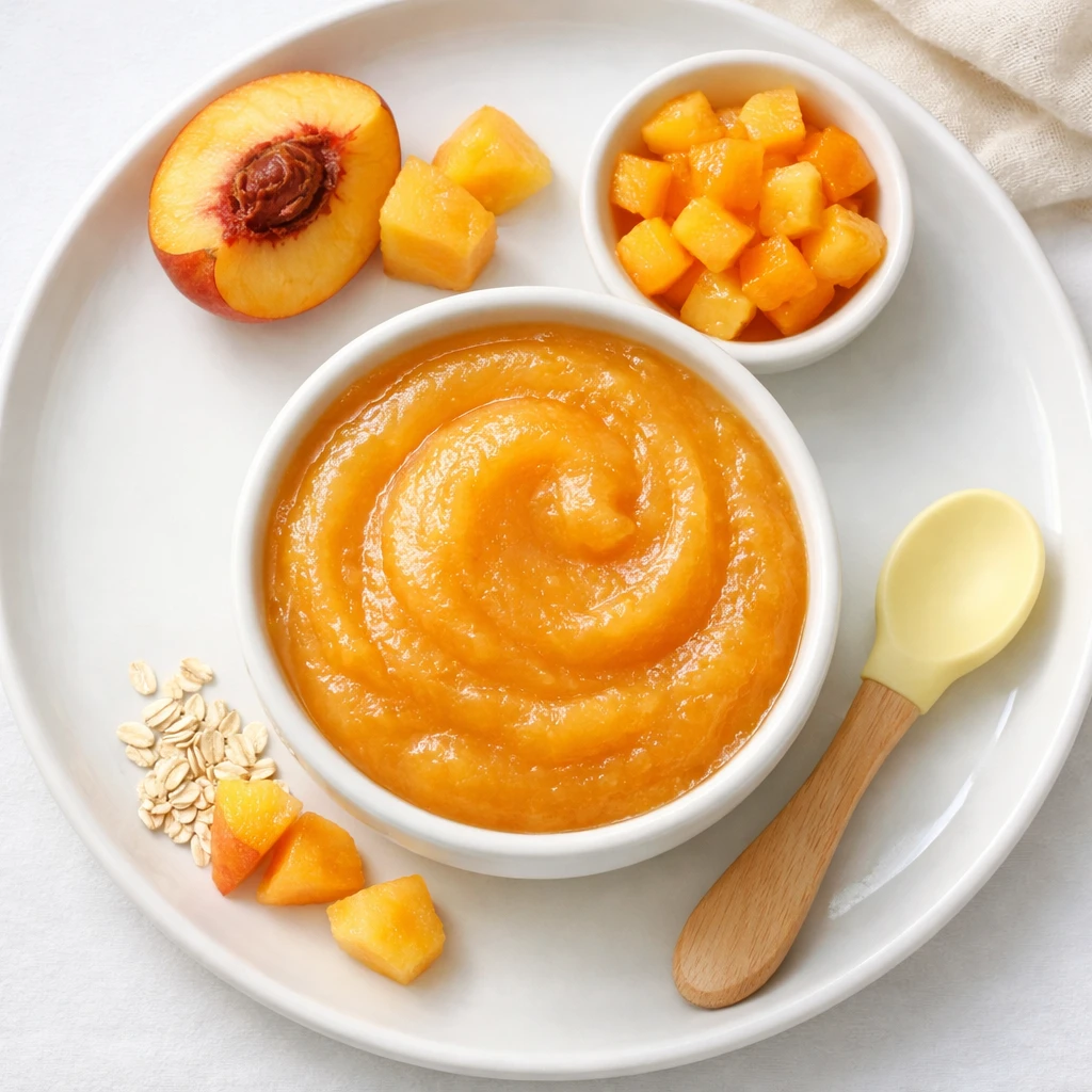 Pfirsichpüree für Baby