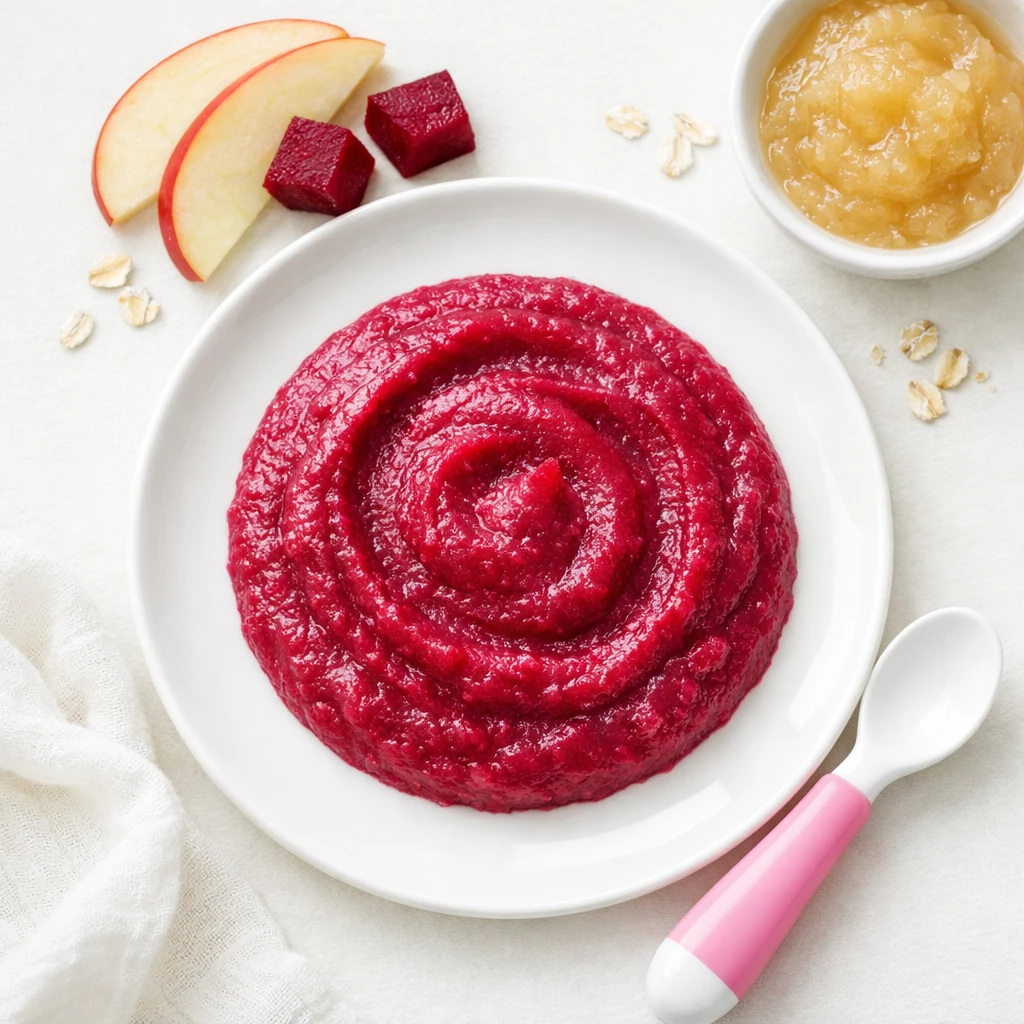 Rote-Bete-Apfel-Püree für Baby