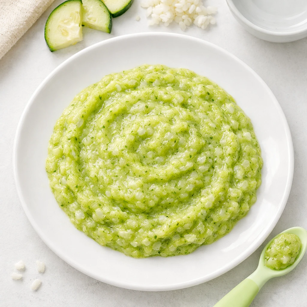 Zucchini-Reis-Püree für Baby