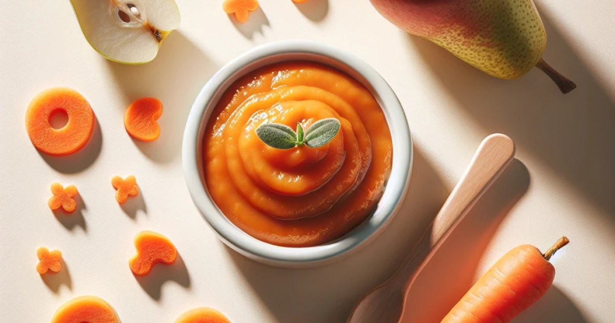 Pear Carrot Purée for a Baby - Recipe - WhatsCook