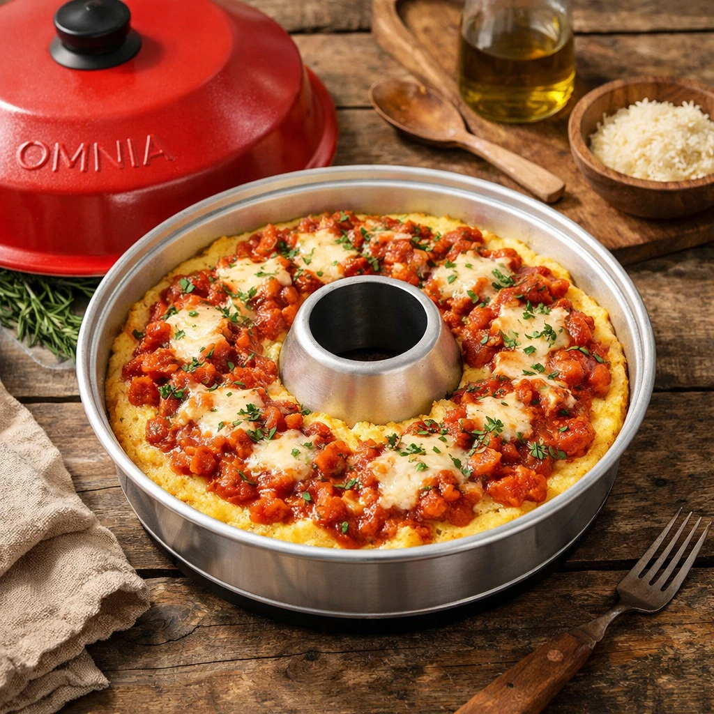 Omnia Polenta mit Tomatensosse