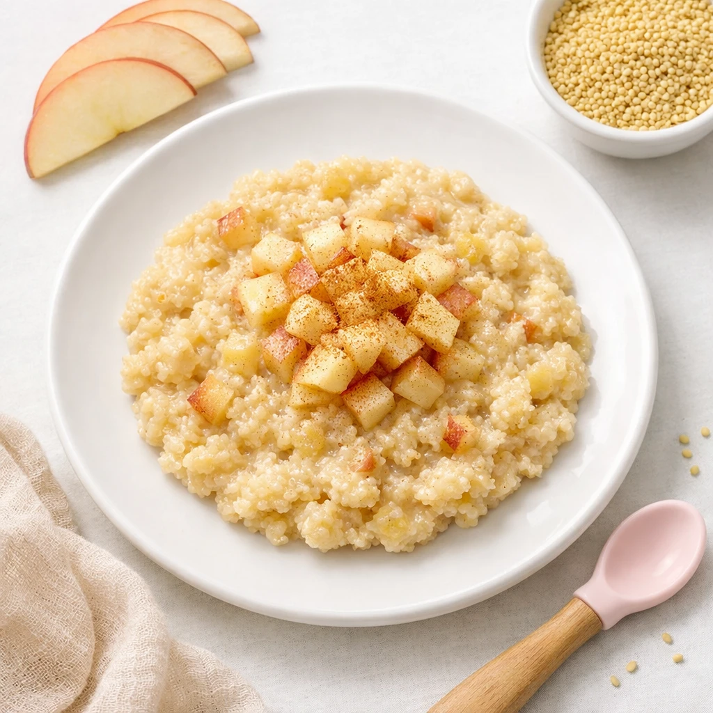 Hirse Apfel Brei für Baby